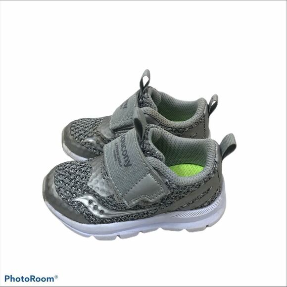 Girls Saucony Grey Liteform Low Tops Size 5 - Picture 5 of 10